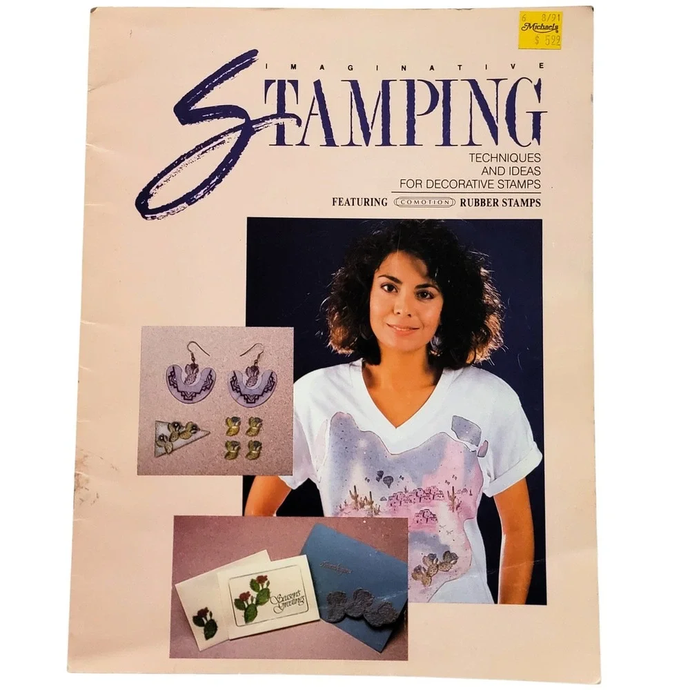 VTG 80s 90s Rubber‎ Stamping Idea Books Lot of 2 Back Street Designs Comotion